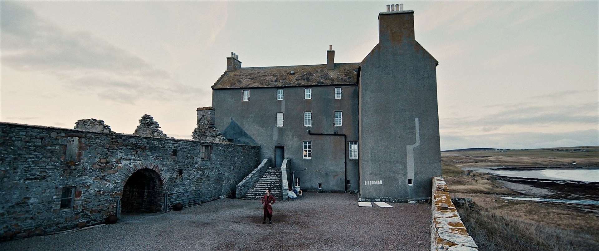 Freswick Castle features prominently in the film.