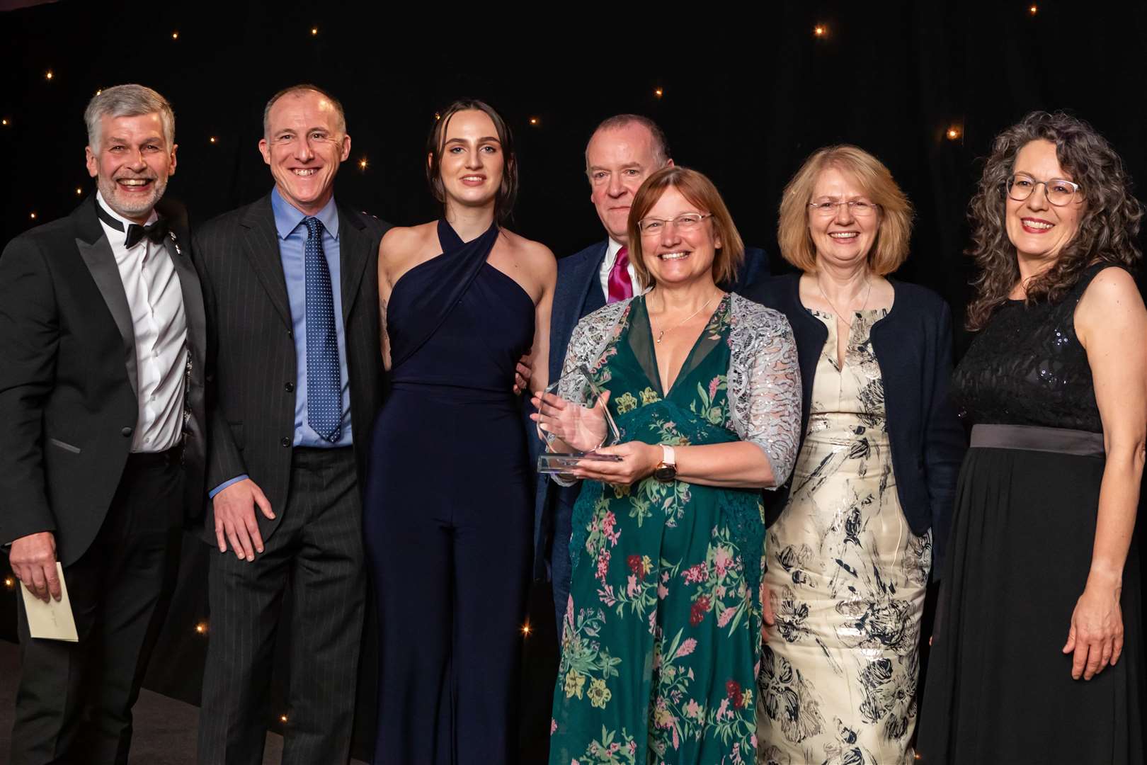 Dounreay learning development specialist Rhona Gill with the site's award at the Engineering Construction Industry Training Board event.