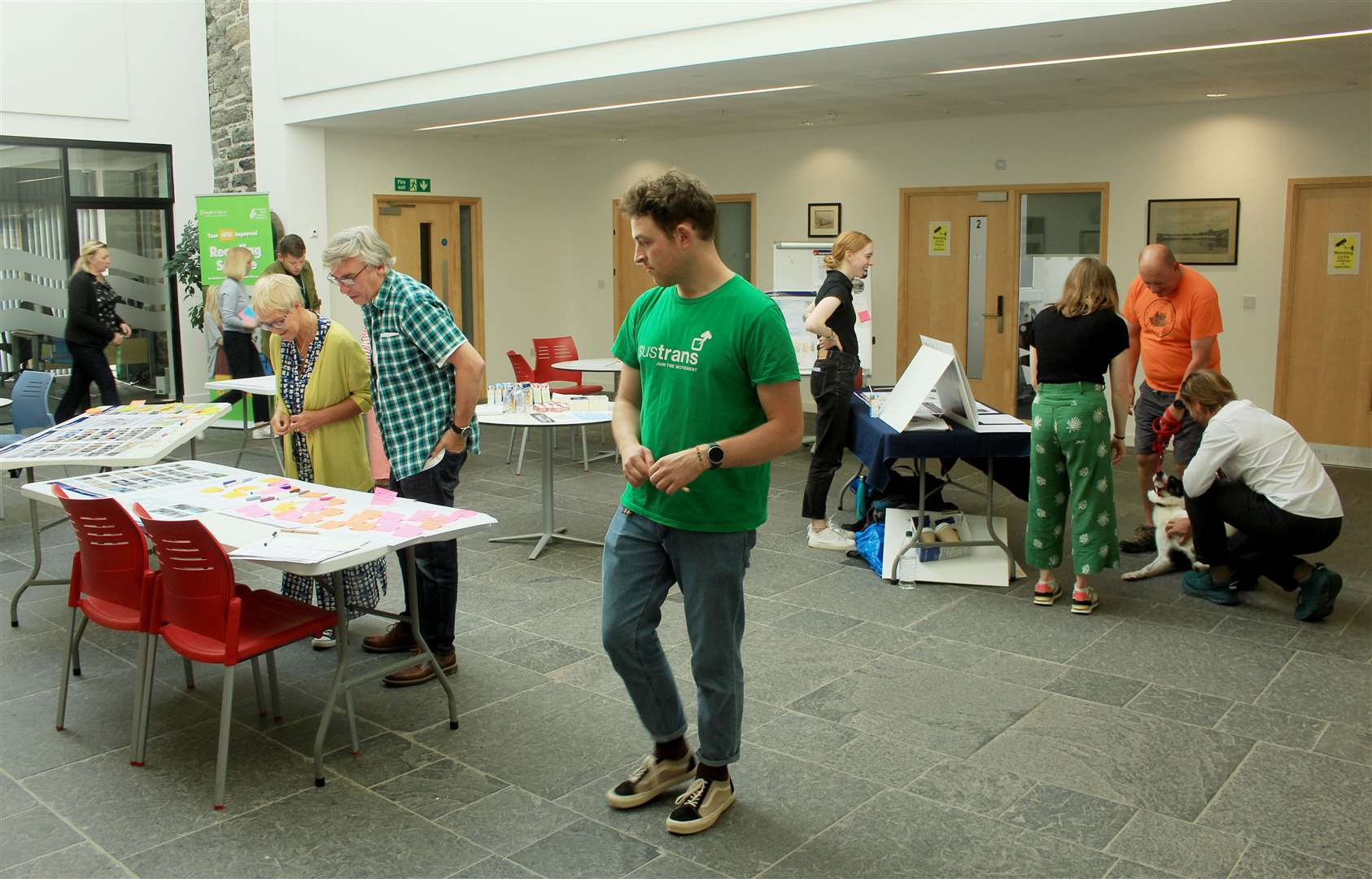 Visitors to the drop-in session were able to look at design ideas, speak to members of the project team and leave comments. Picture: Alan Hendry
