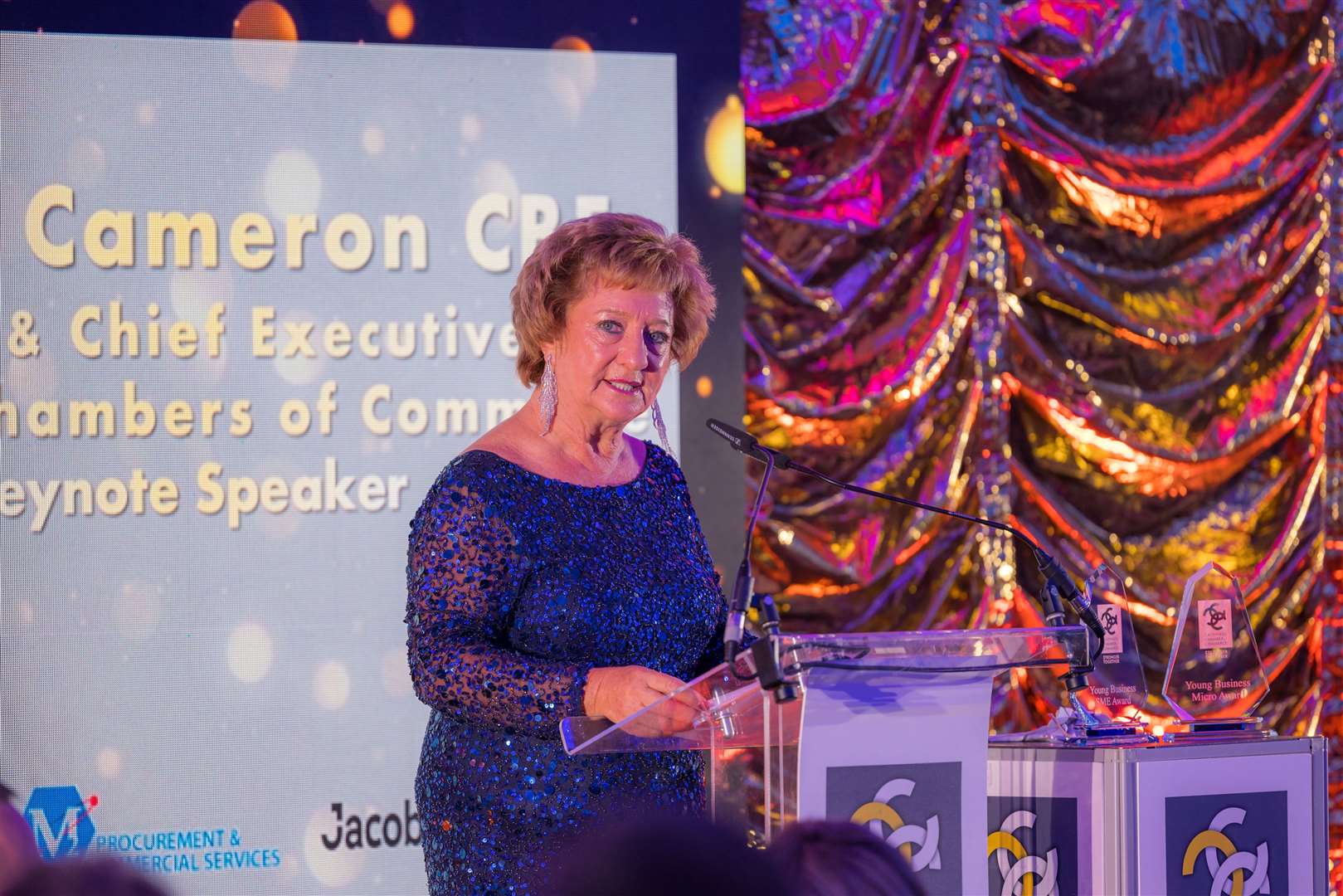 Dr Liz Cameron, chief executive of Scottish Chambers of Commerce, at the 49th Caithness Chamber of Commerce annual dinner.