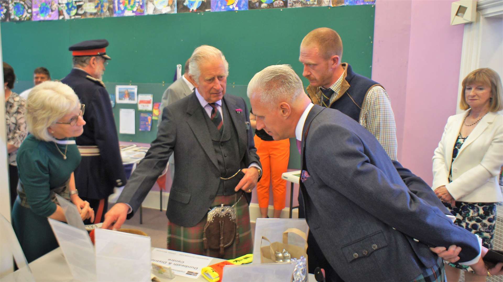 The prince spoke to members of the Dunbeath and District Centre. Picture: DGS