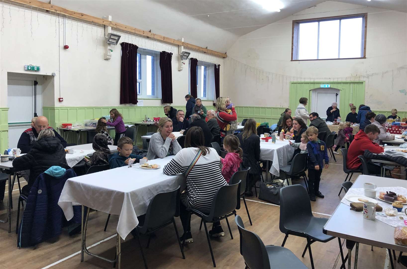 More than 70 guests attended the coffee morning in Bower community hall.