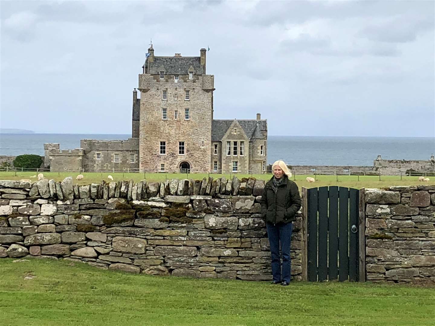 Dr Betsee Parker at Ackergill Tower, which she bought in early 2019.