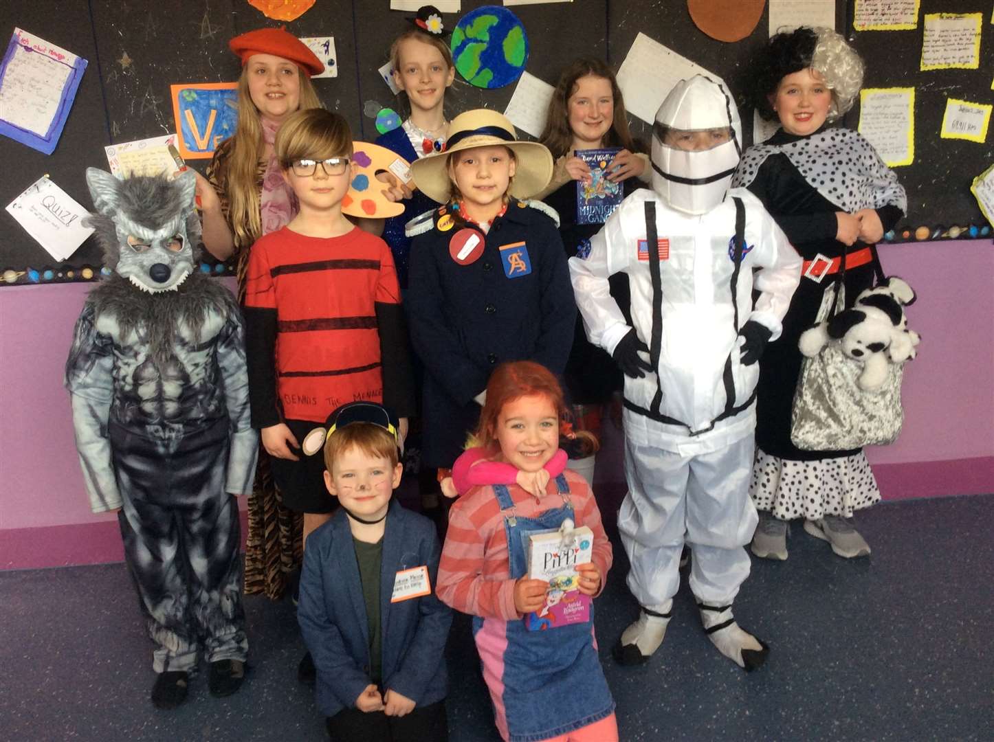 World Book Day dressing-up winners at Halkirk Primary School.