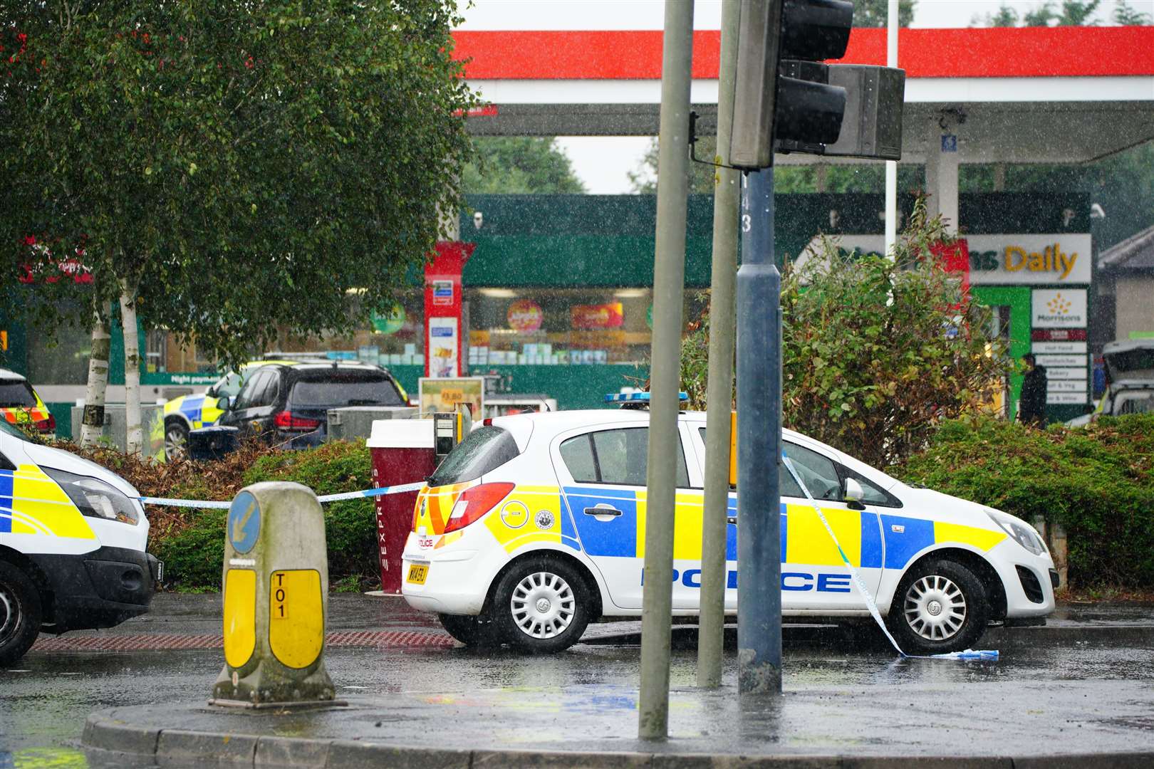 Police at the scene in Hengrove Way, Bristol (Ben Birchall/PA)