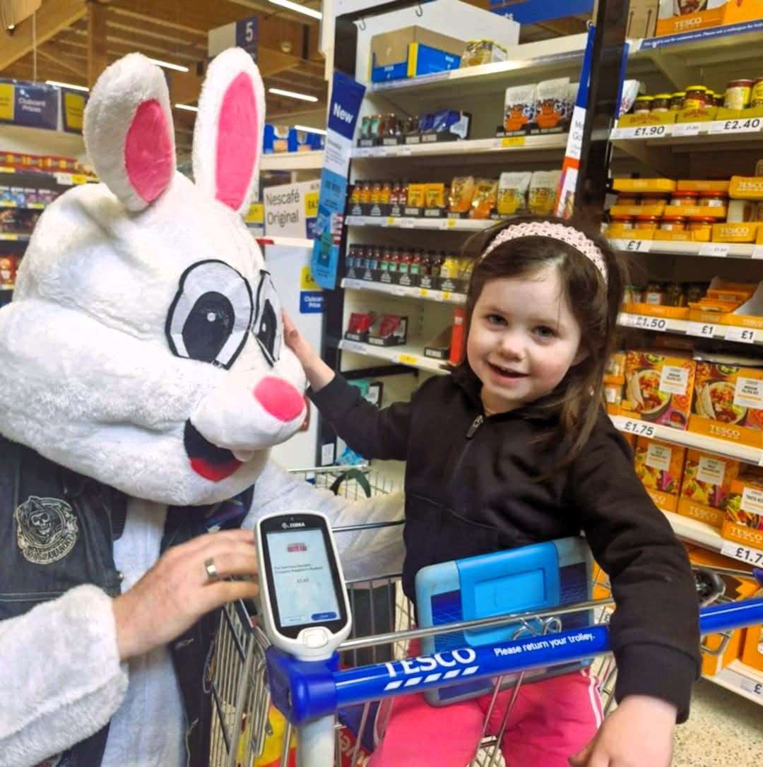 Visiting Tesco for more eggs.