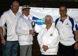 Cummings Cup winners (from left) Brian Cormack and Lorna McDermid, along with runners-up Marie and Keith MacKay.