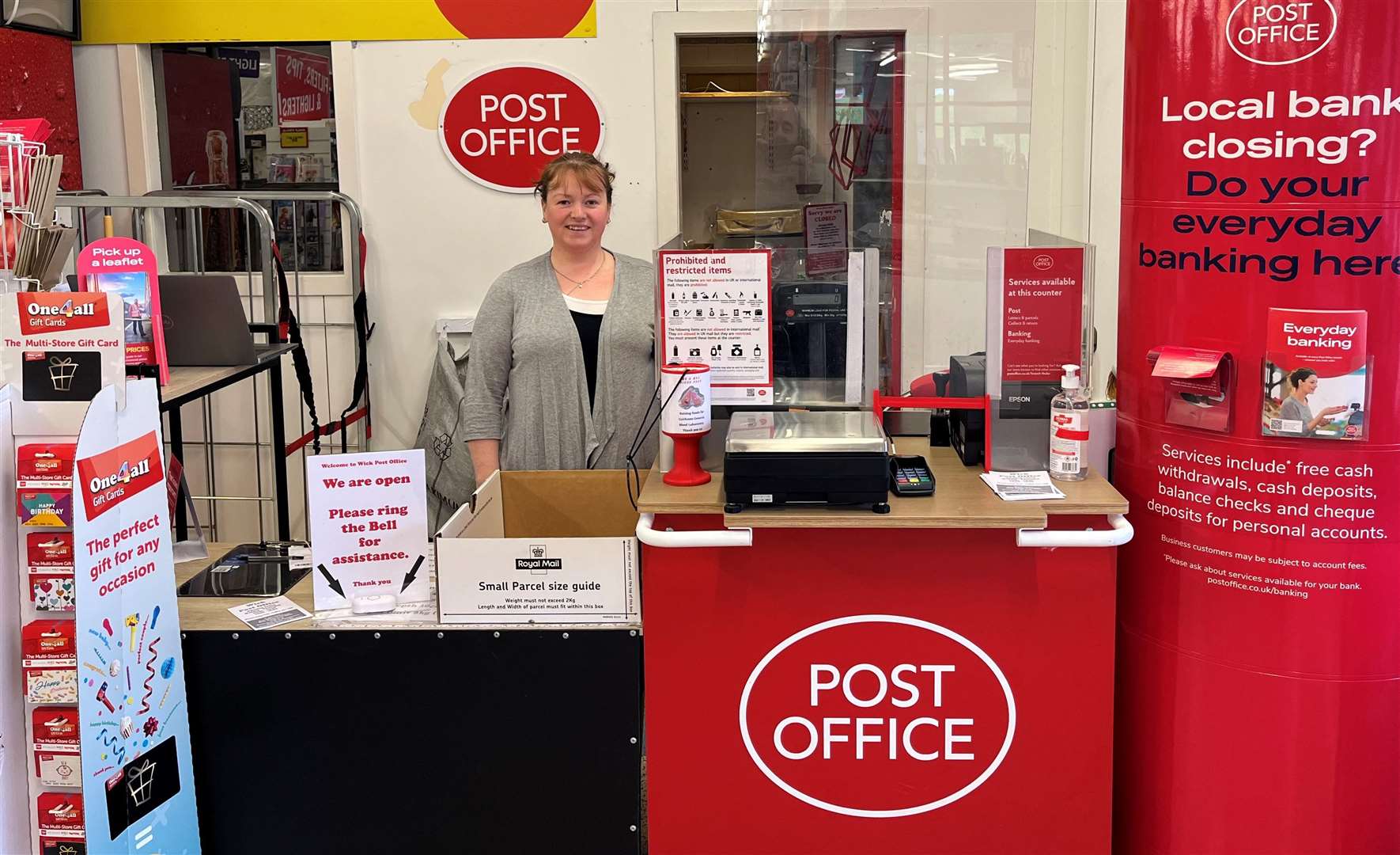 Joy Jackson will continue to run the Post Office branch in Wick’s Macleay Lane, within Poundstretcher.