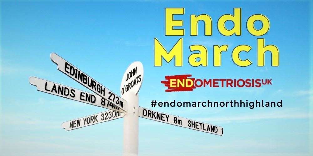 The local Endo March will take place at John O'Groats on March 26.
