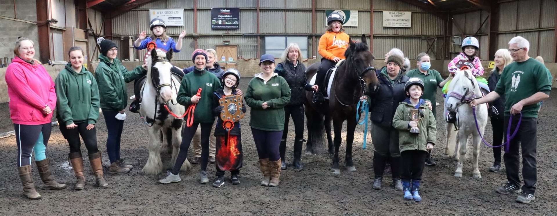 The ride two group in the Caithness Riding for the Disabled Association end-of-term event. Picture: Neil Buchan