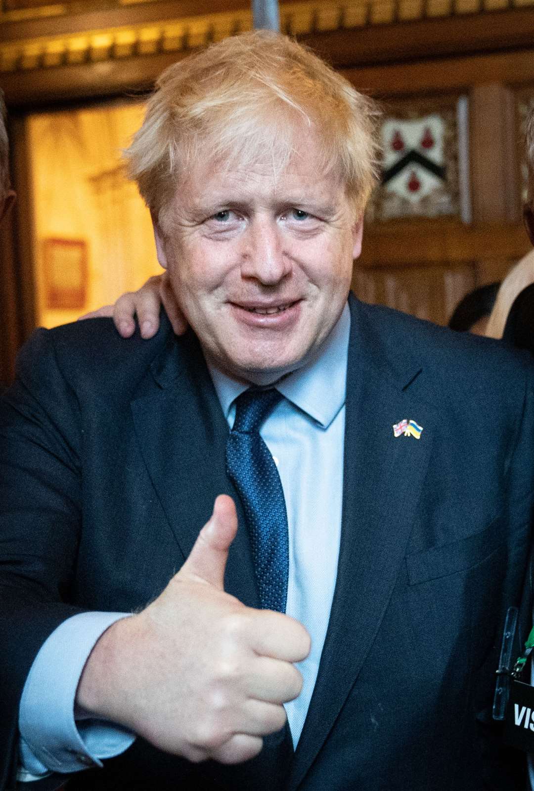 Prime Minister Boris Johnson at a reception in Parliament on Tuesday (Stefan Rousseau/PA)