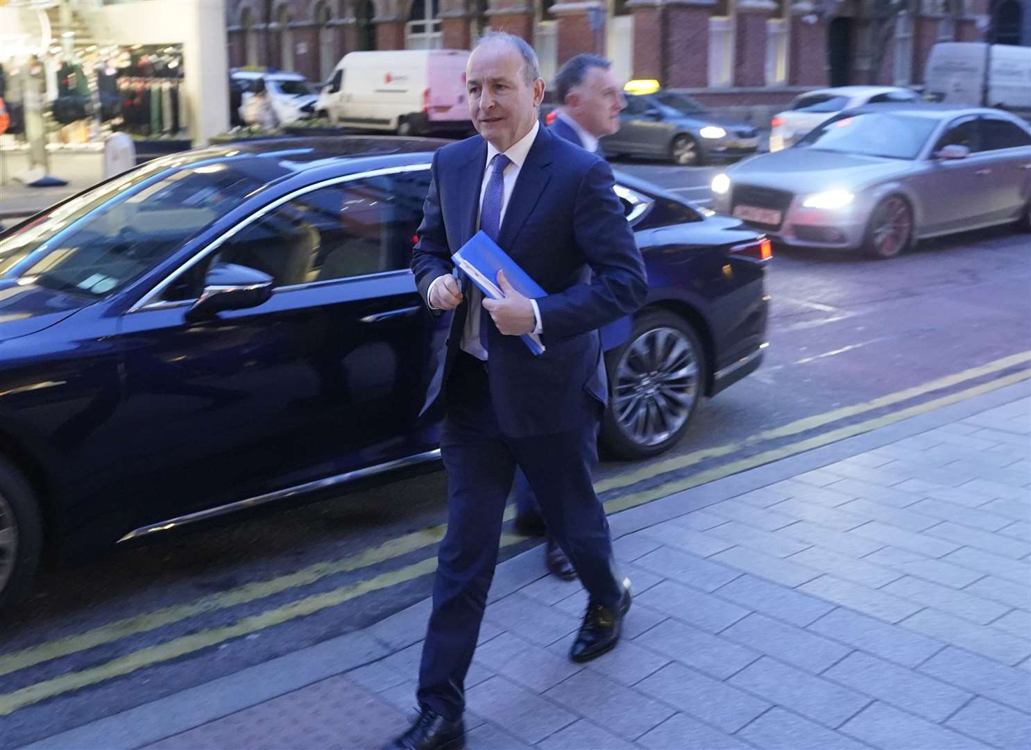 Tanaiste Micheal Martin is holding a series of meetings with Northern Ireland political leaders at the Grand Central Hotel in Belfast (Niall Carson/PA)