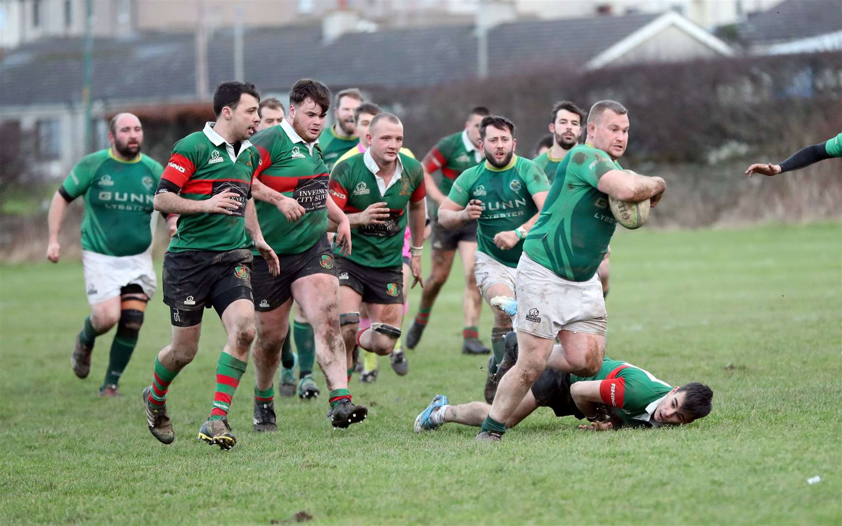 Cole Wilson, in action here for the Greens in Caley 1, says the Orkney Sevens will make a welcome change from 'the grind of 15s'. Picture: James Gunn