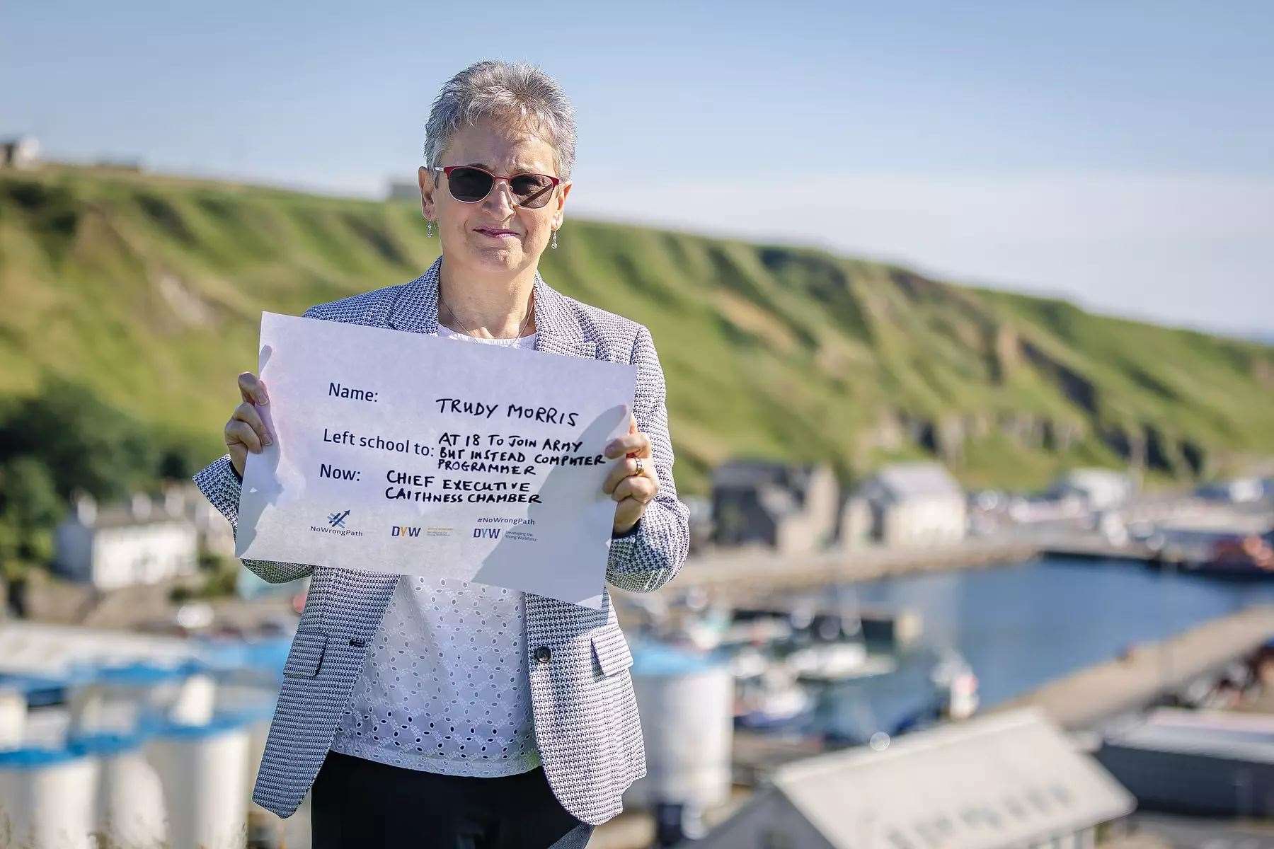 Trudy Morris with her own message about #NoWrongPath.