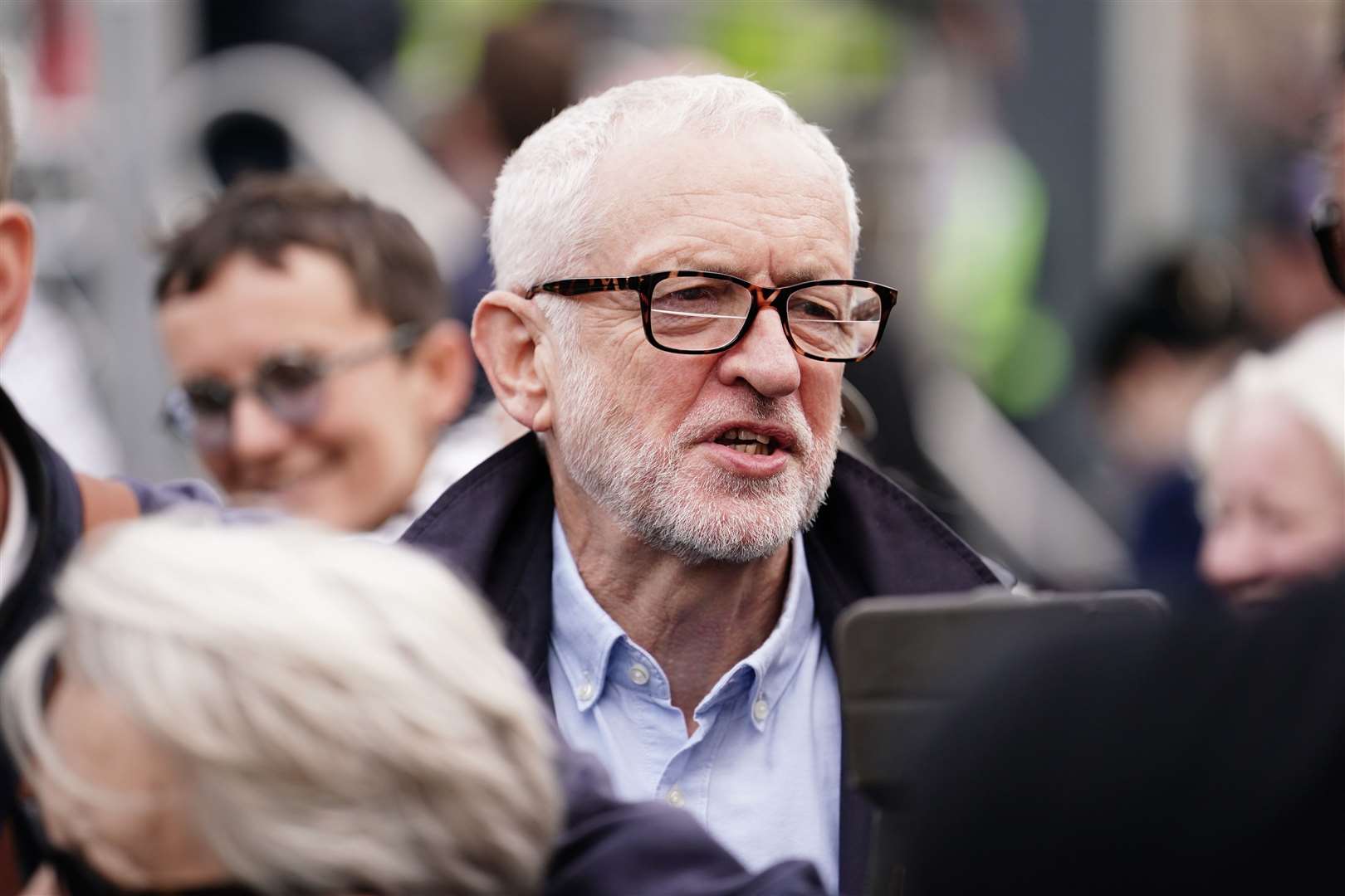 Former Labour Party leader Jeremy Corbyn during a pro-Palestine march organised by Palestine Solidarity Campaign in central London on October 28.
