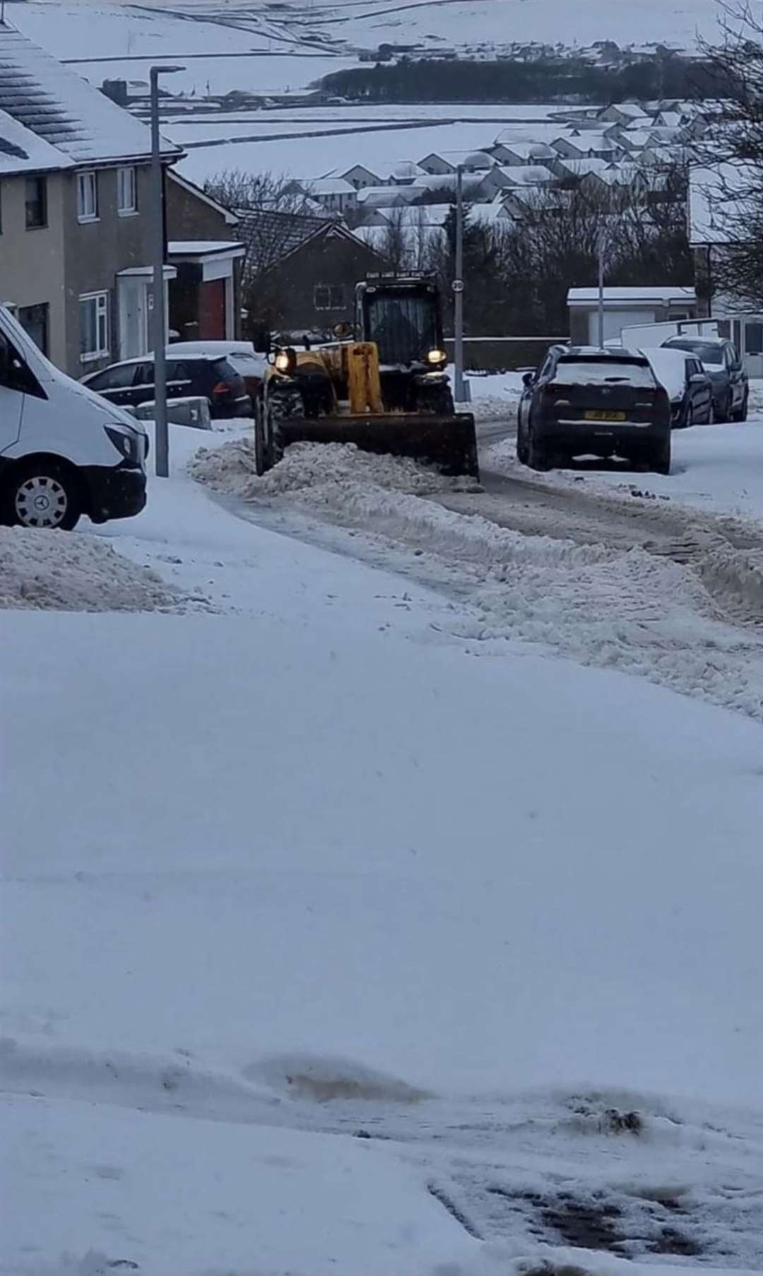 Snow clearing at Pennyland Drive