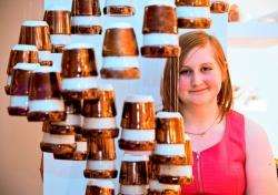 Helen Ryrie with one of her installations.