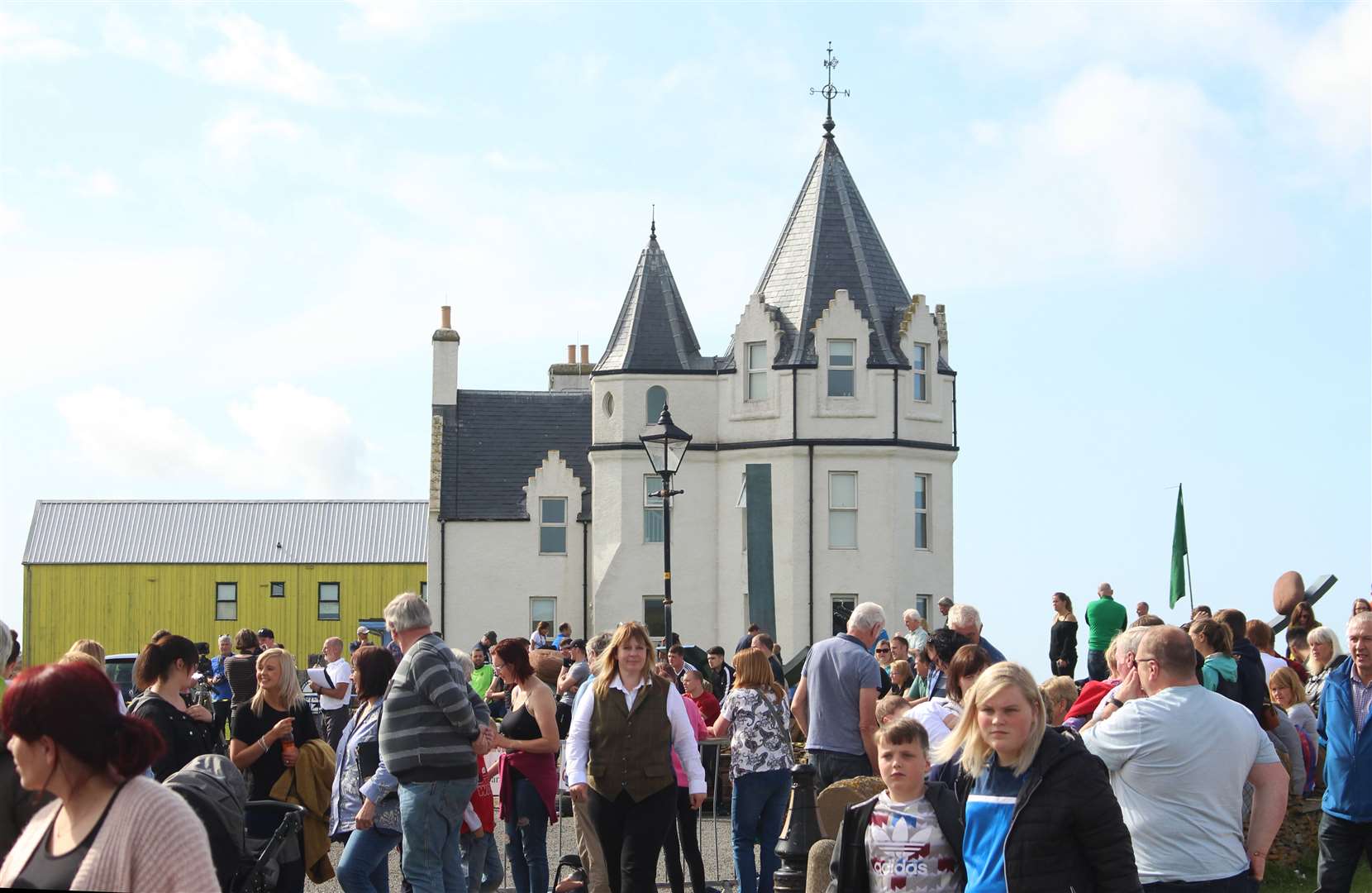 John O'Groats busy with visitors at the village's harbour day event in 2018. Picture: Alan Hendry