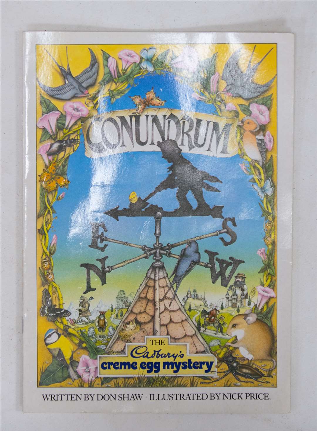 The egg was based on the front cover of the Cadbury’s Conundrum clue book (Joe Giddens/PA)