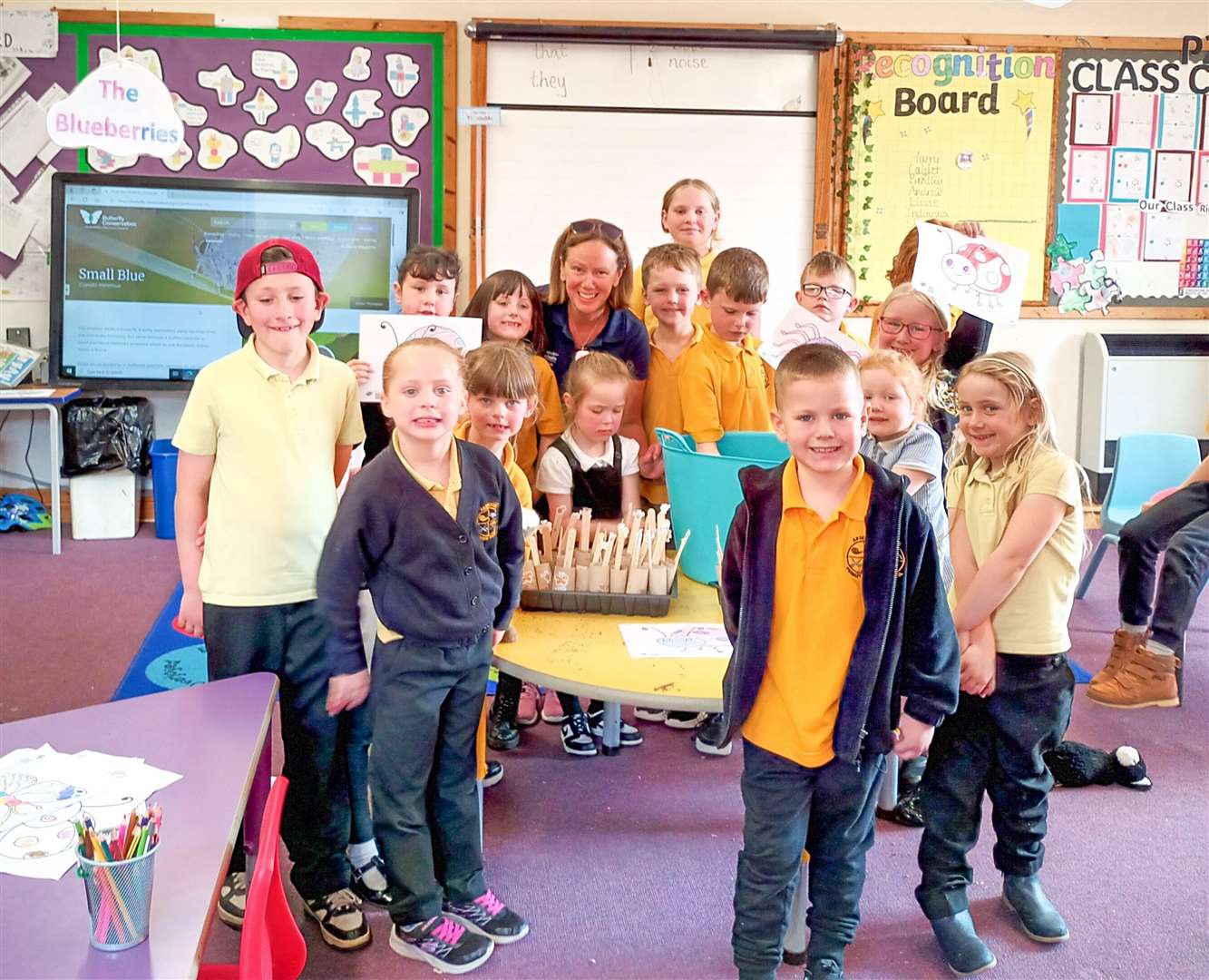 Ardersier Primary pupils were involved in the conservation efforts.