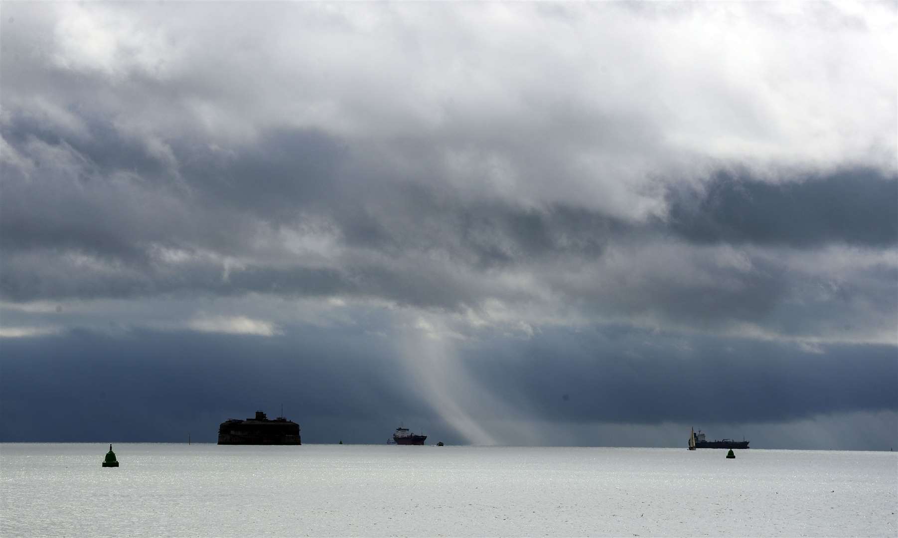 Clouds form over the Solent in Portsmouth (Steve Parsons/PA)