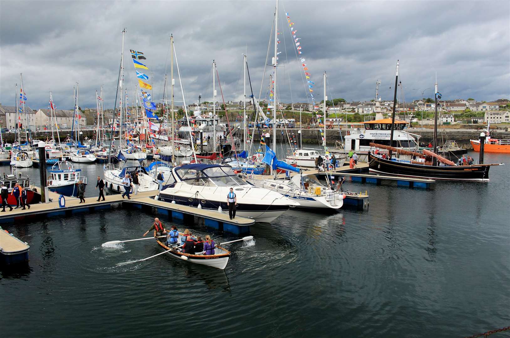 The business has spectacular views over Wick harbour. Picture: Alan Hendry