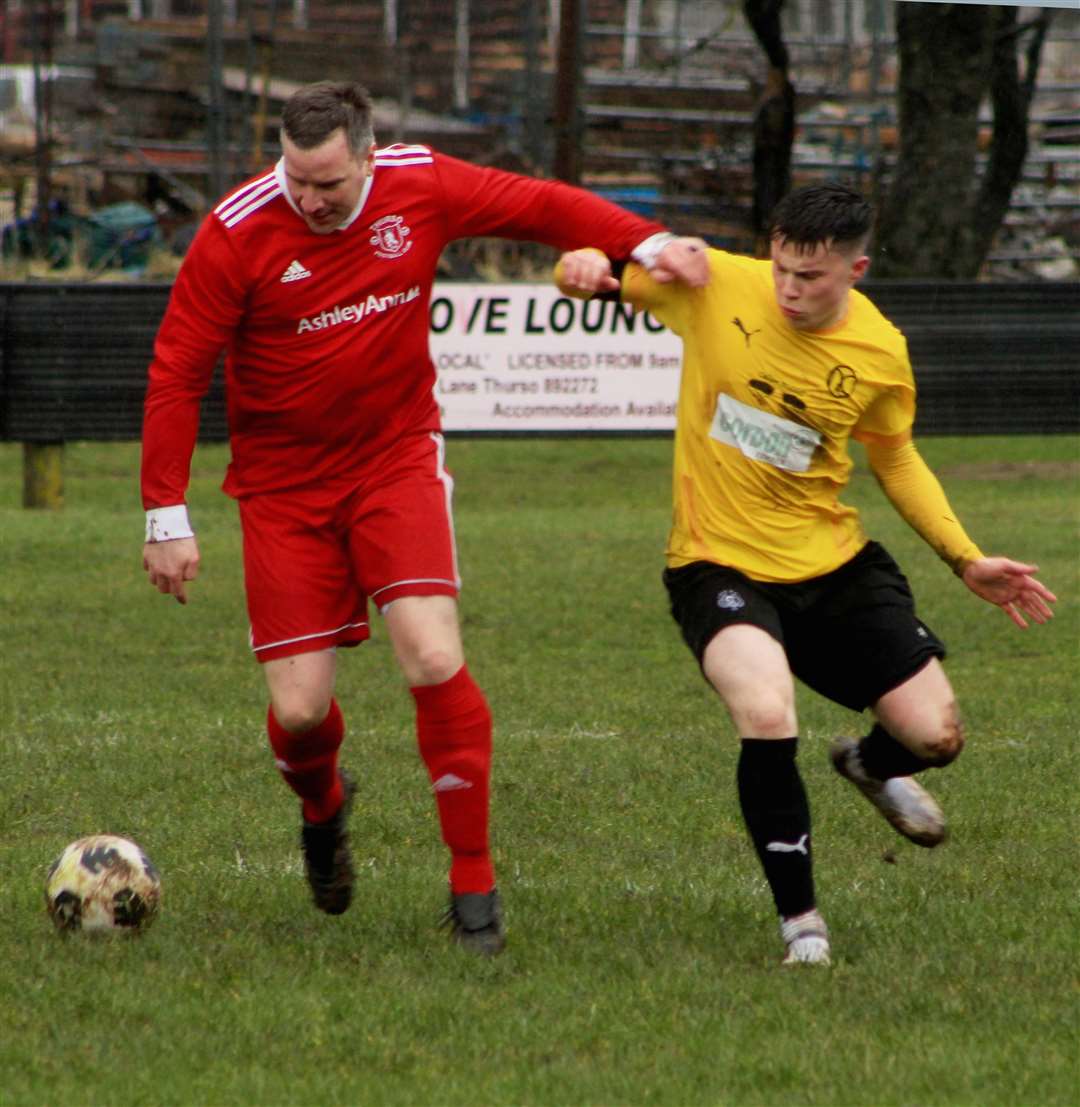 Michael Bremner again made a brief appearance as a substitute for Thurso.