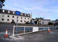 One of the set of new barriers at Wick’s Riverside car park.