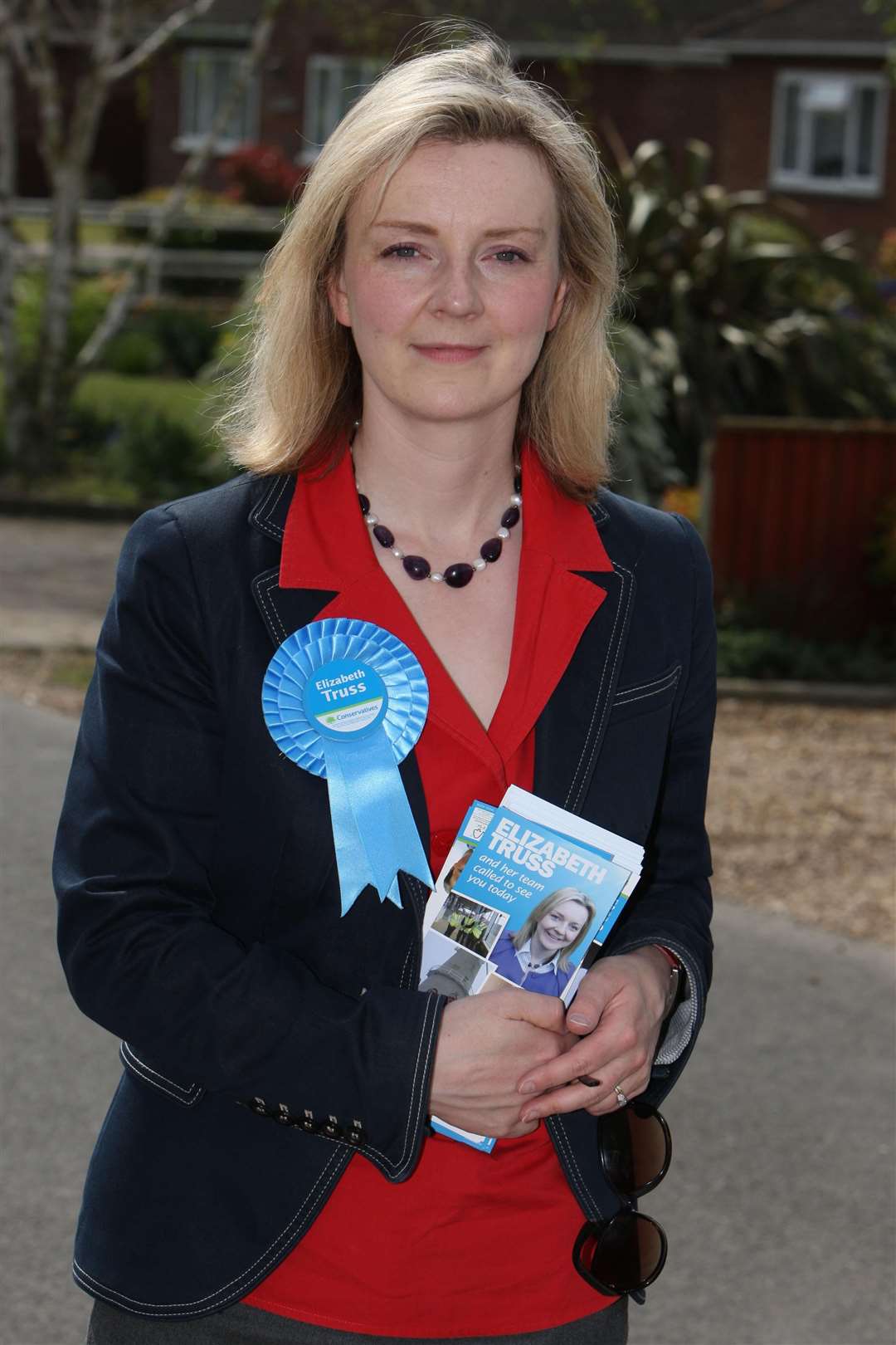Liz Truss canvassingas Tory candidate for South West Norfolk in the 2010 general election campaign (Chris Radburn/PA)