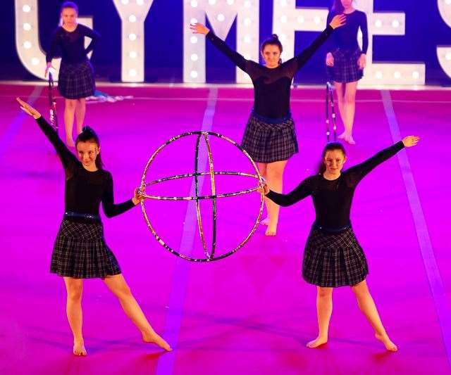 Caithness Rhythmic Gymnastics at the event in Edinburgh. Picture: PSB Photography