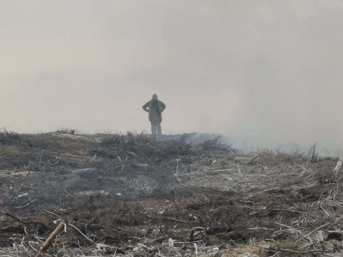 The Fire Blanket project will focus on the effects of this year's blaze between Melvich and Strathy. Picture: Thurso Fire Service