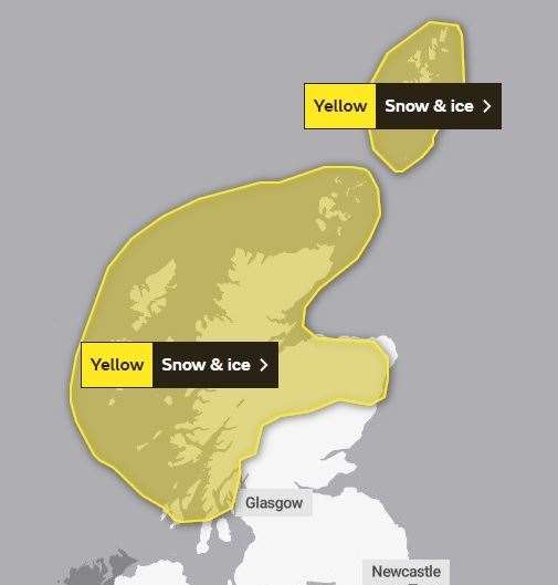 The area covered by the new warning. Picture Met Office.