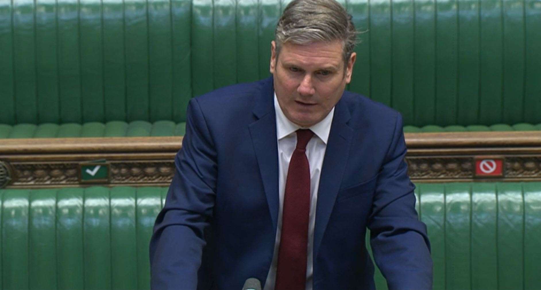 Labour leader Sir Keir Starmer speaks during Prime Minister’s Questions (Commons/PA)