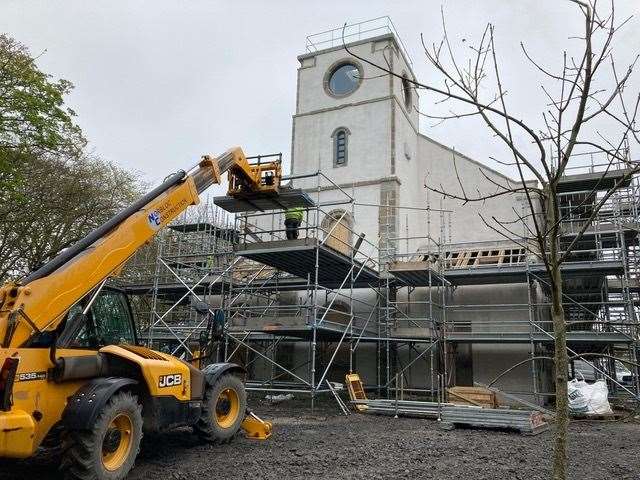 The plan to turn the old church in Castletown into a home is making good progress