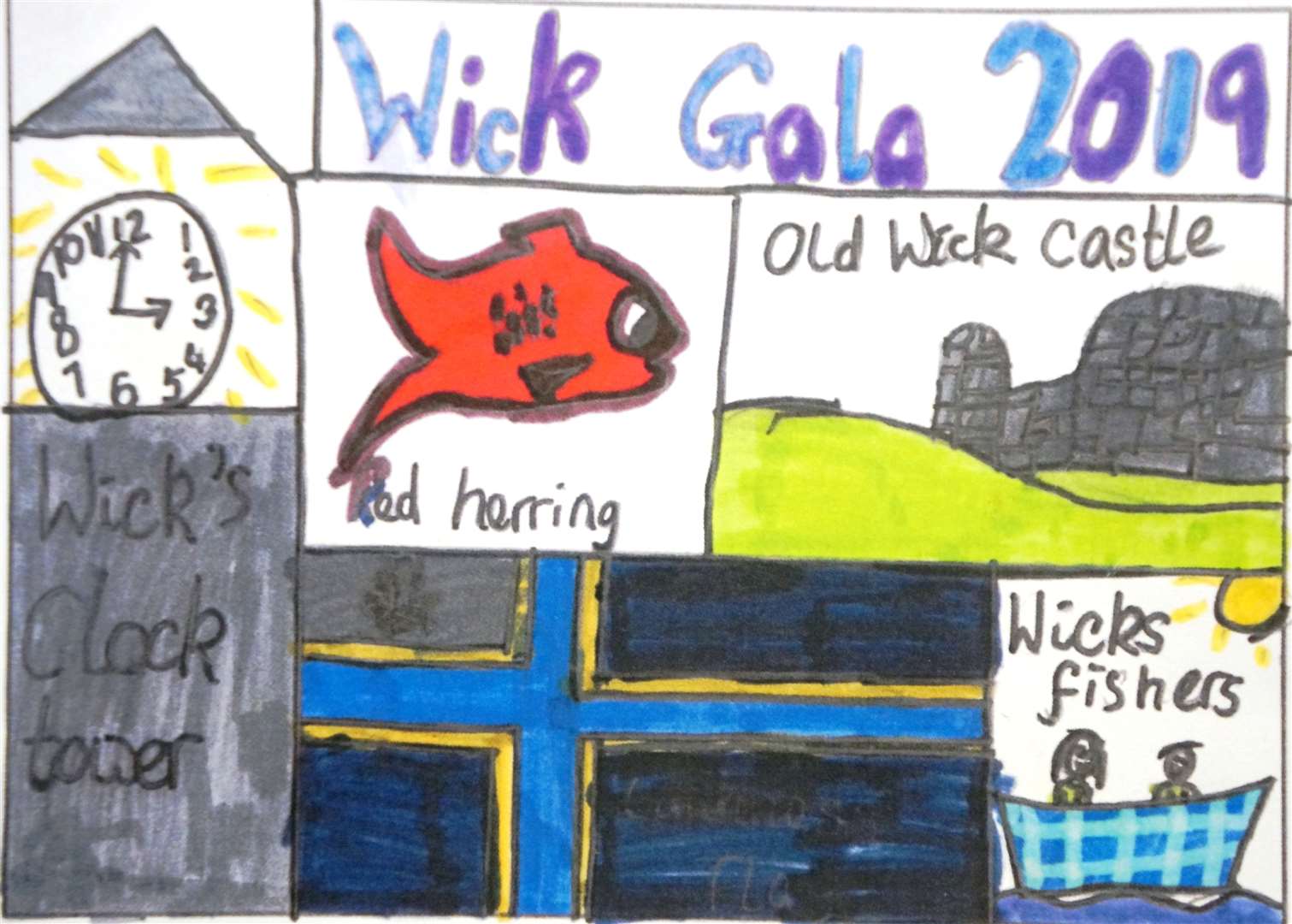 The cover art for the the Wick Gala Week programme was created by nine-year-old Hannah Baijal from Newton Park Primary School.
