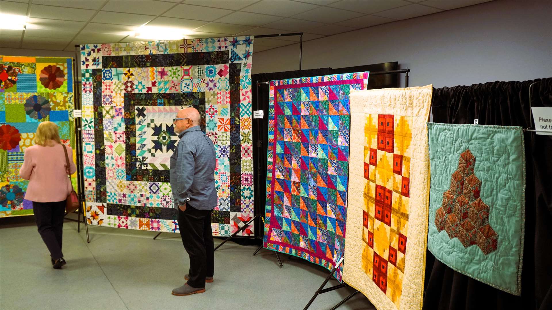 A colourful display of quilts from a variety of Caithness creatives. Picture: DGS