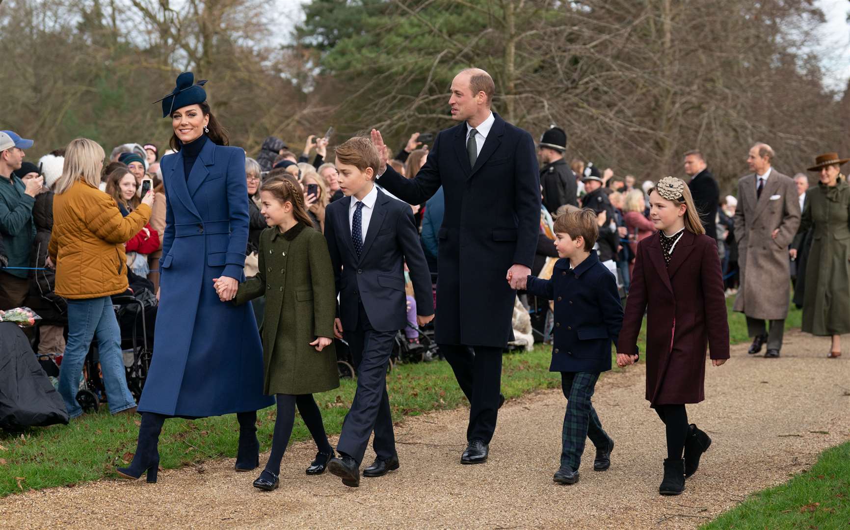 Kate was last officially seen in public when she attended church on Christmas Day with her family (Joe Giddens/PA)