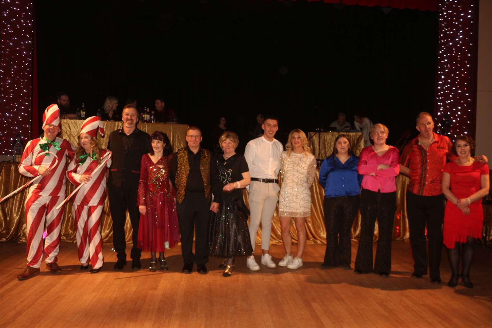 The contestants take centre stage. Picture: Eswyl Fell