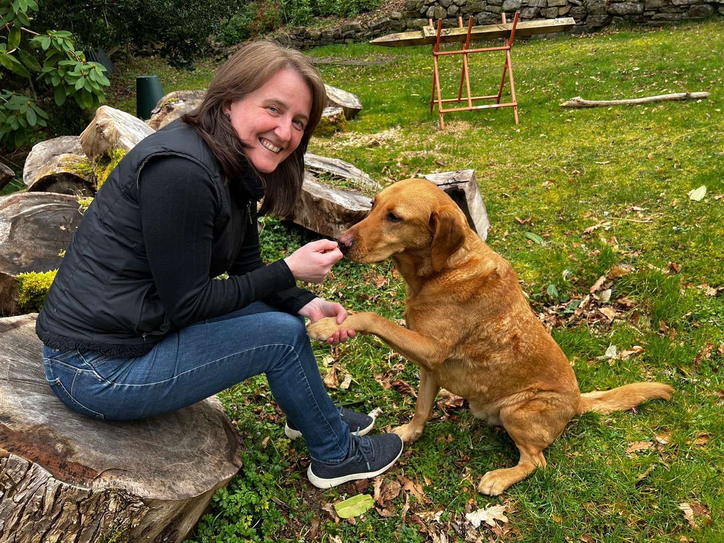 North MSP Maree Todd and her dog Cooper.