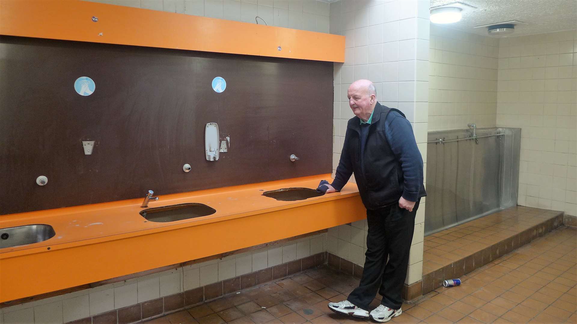 Highland councillor for Wick and East Caithness Willie Mackay was horrified to see the vandalism at the toilets back in 2019. Picture: DGS