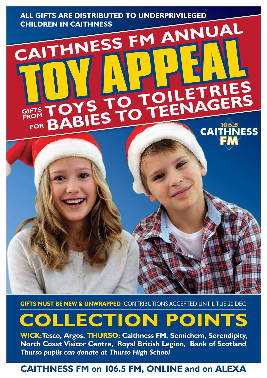 Toy appeal poster.