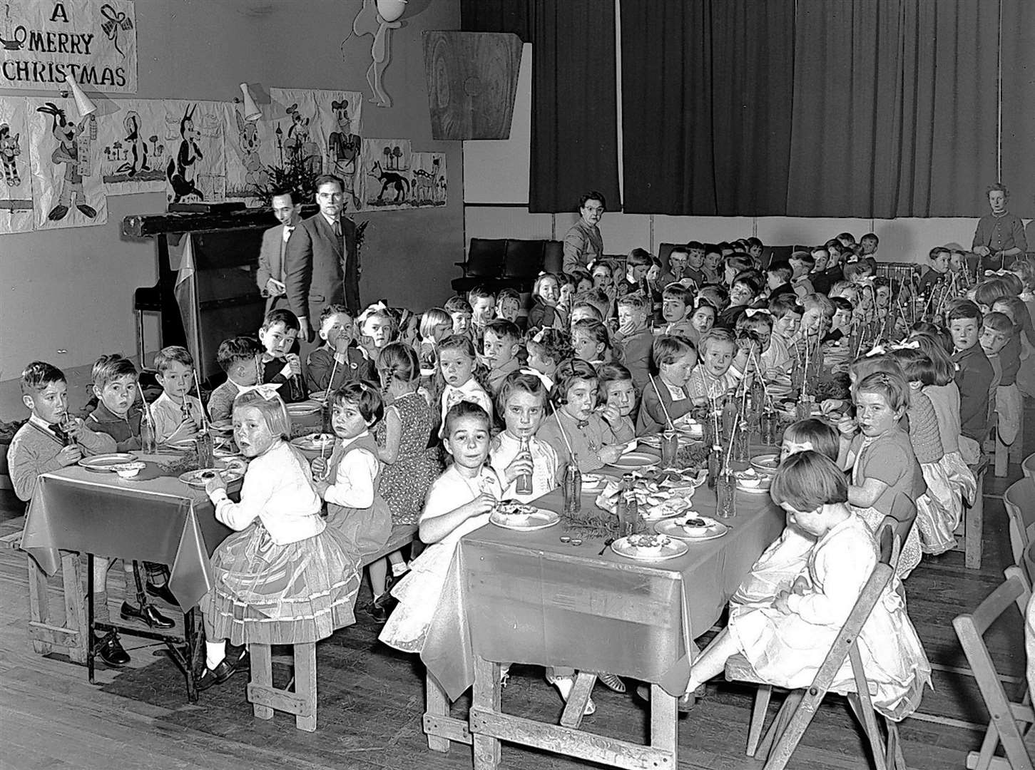 Christmas parties at the Dounreay Sports and Social Club at Viewfirth, Thurso, were a highlight of the year for many local children. This picture is thought to have been taken around 1959/1960.