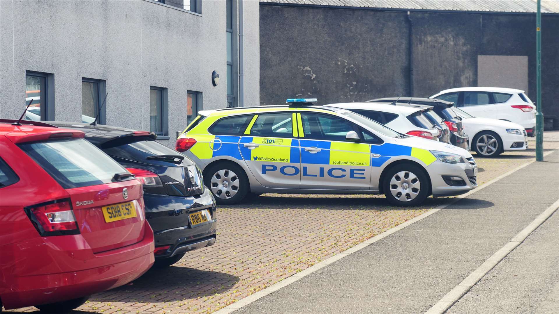Police car in Wick. Picture: DGS