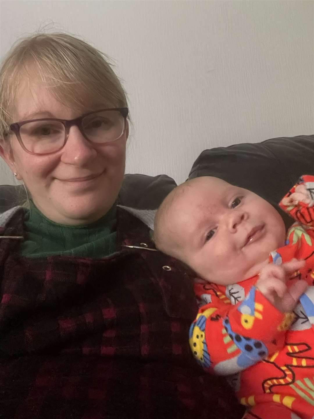 Caithness mother-of-three Emma Curran (36) with her youngest son who was born in February this year. She said that nothing has improved since she gave birth to her two older sons who are now 9 and 7.