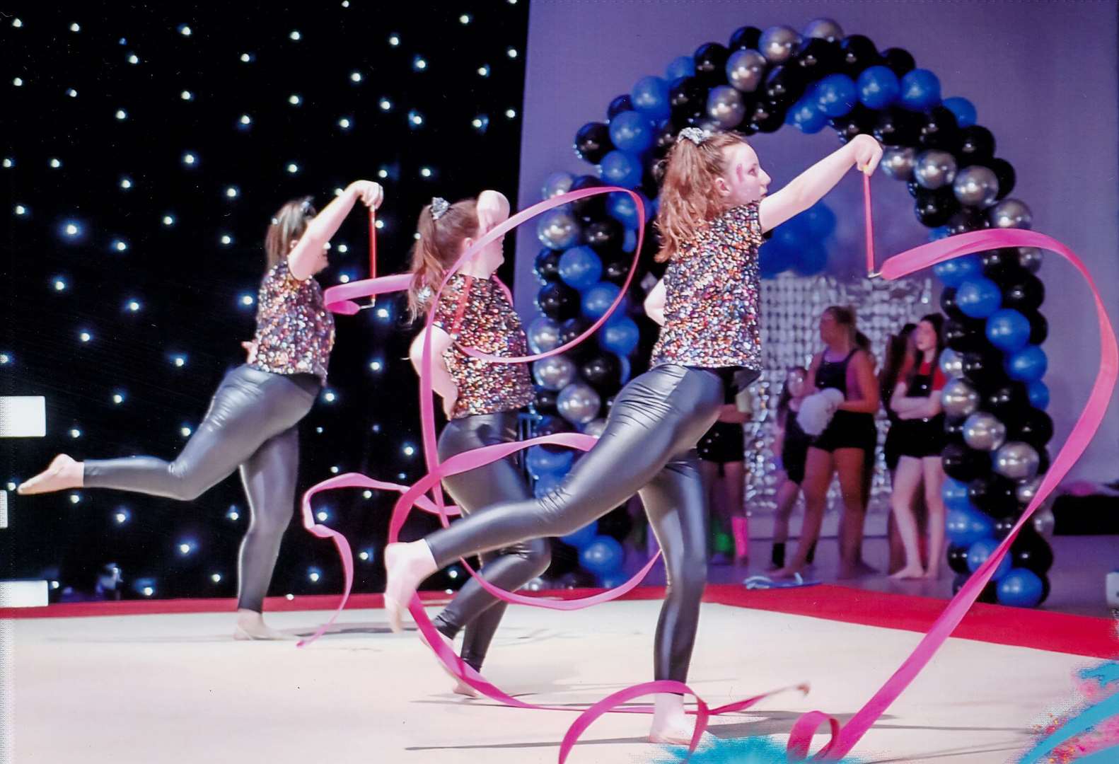Members of Caithness Rhythmic Gymnastics performing at the event in Paisley. Picture: Taken Photography