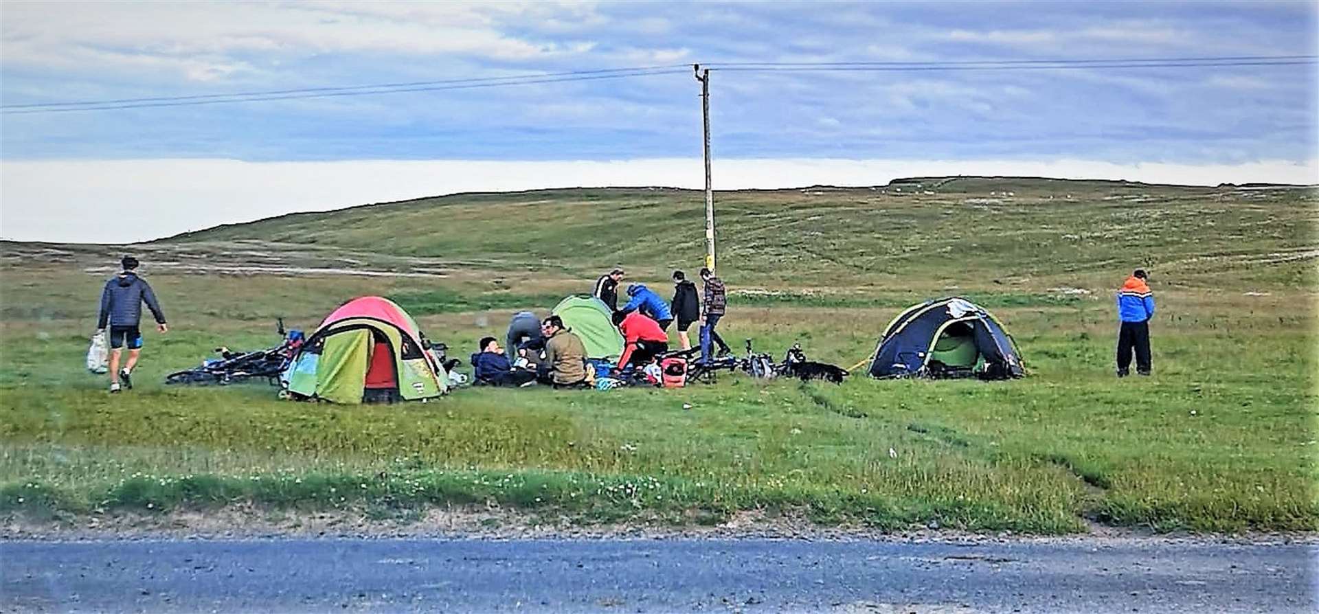 Wild campers at Duncansby Head. Picture: Becky Wymer