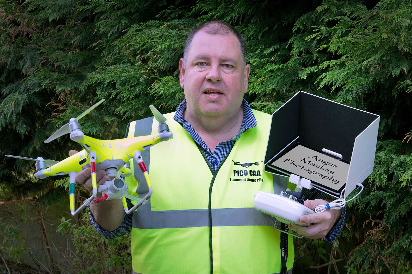 Angus Mackay now has permission to operate commercially with his drone.
