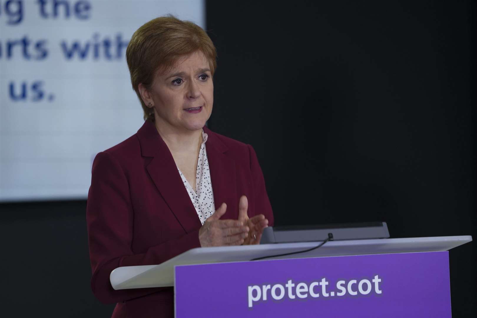 Nicola Sturgeon will set out the way out of lockdown 'in broad terms'.