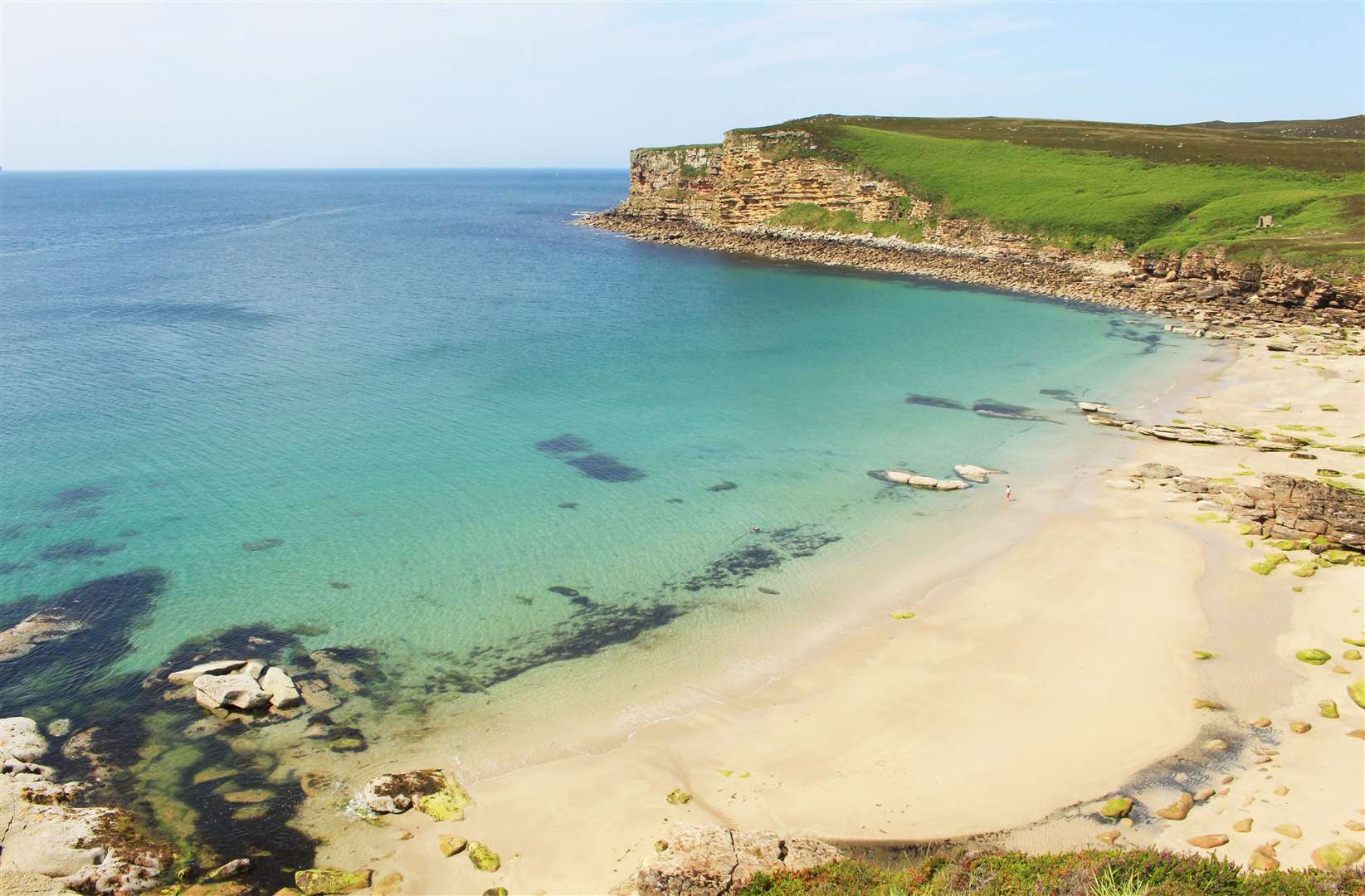 Peedie Sands, the beach near the House of the Northern Gate, was used for some exterior shots. Picture: Alan Hendry