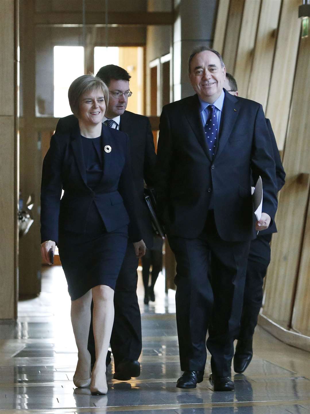 Former first minister Alex Salmond has alleged Nicola Sturgeon breached the ministerial code in his subsequently-redacted evidence (Danny Lawson/PA)